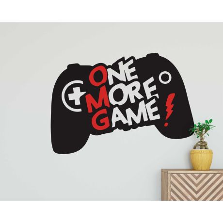 Level Up Your Gaming Space with One More Game Gaming Wall Decals