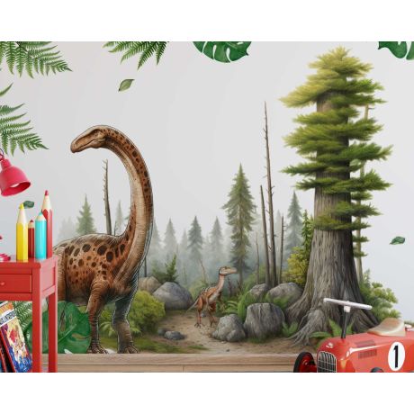Best Beautiful Dinosaur Vinyl Wall Stickers For Nursery Decoration