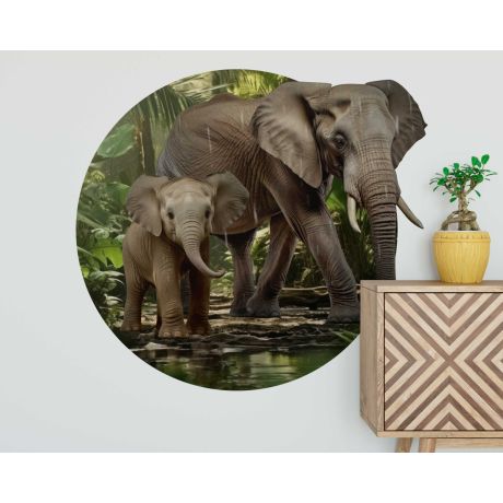 Beautiful Premium Quality Elephant Vinyl Wall Stickers For Nursery Decoration