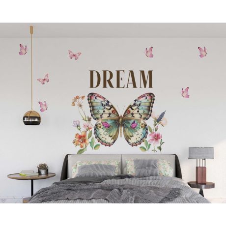Best Beautiful Dream Like a Butterfly Wall Stickers for Nature Inspired Bedroom Decoration