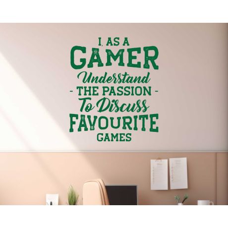 I As A Gamer Understand Gaming Wall Stickers For Gamer Room Decoration