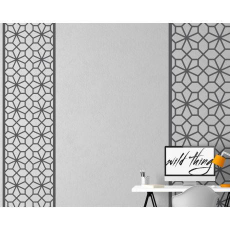 Seamless Flower Pattern Free Vector Wall Decals For Home And Office Decoration