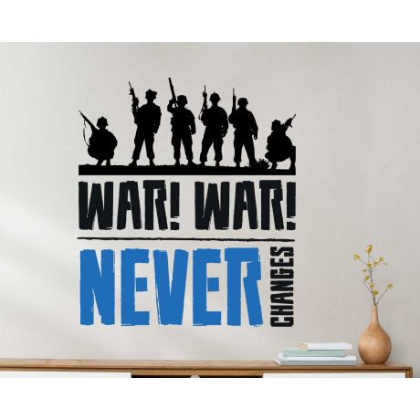 War War Never Changes Gaming Wall Stickers For Gaming Room Decoration