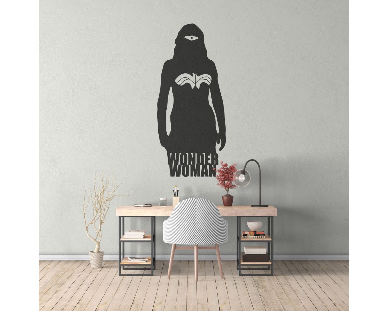 Best Wonder Women Vinyl Wall Sticker for Kids Room Wall Decor