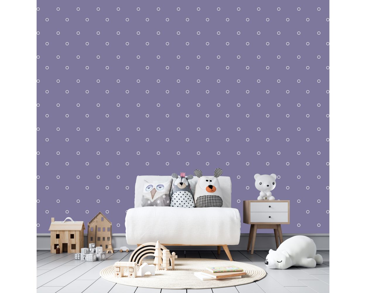 Best Cool & Beautiful Outlined Polka dots Pattern Vinyl Wall Decals