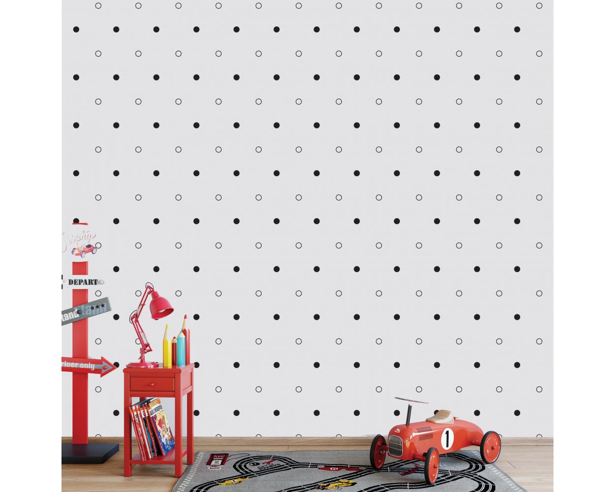 Best Dots and Outlined Polka dots Pattern Wall Stickers for Kids Bedroom Wall Decor