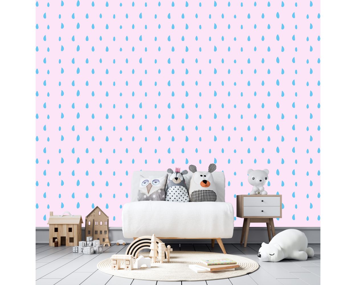 Best Beautiful Hand Drawn Polka dots Pattern Wall Decals for Kids Bedroom Wall Decor