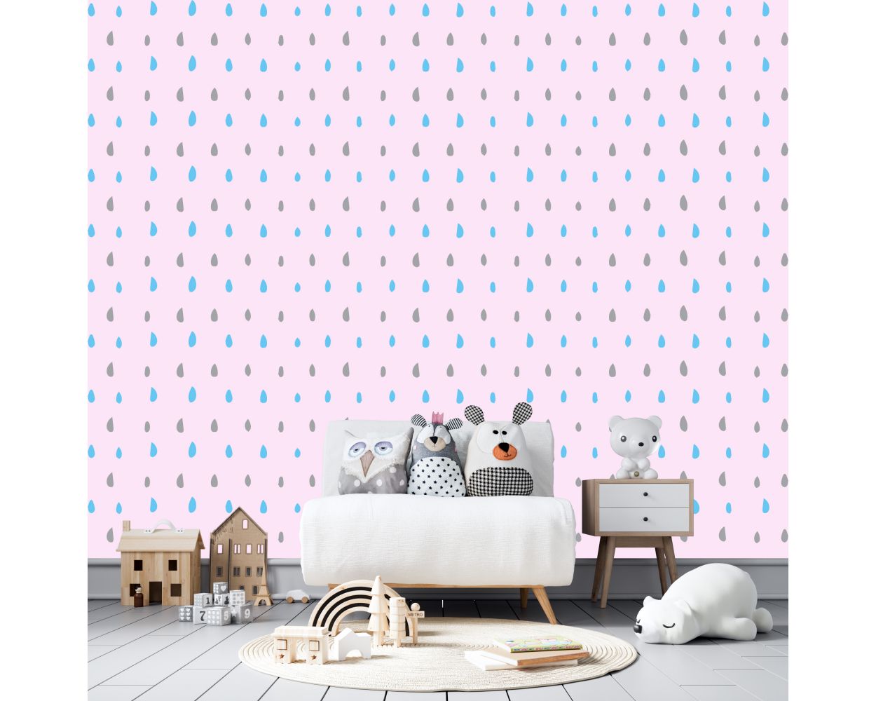 Best Beautiful Hand Drawn Mixed Colours Polka dots Pattern Wall Stickers for Kids Bedroom Wall Decor