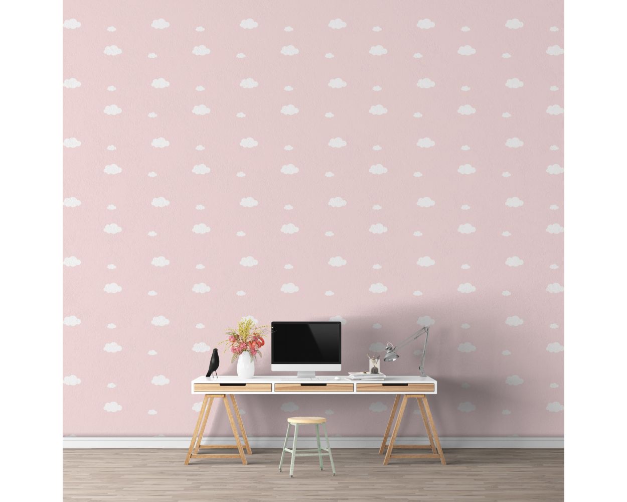 Mixed Size Beautiful Clouds Pattern Vinyl Wall Decals