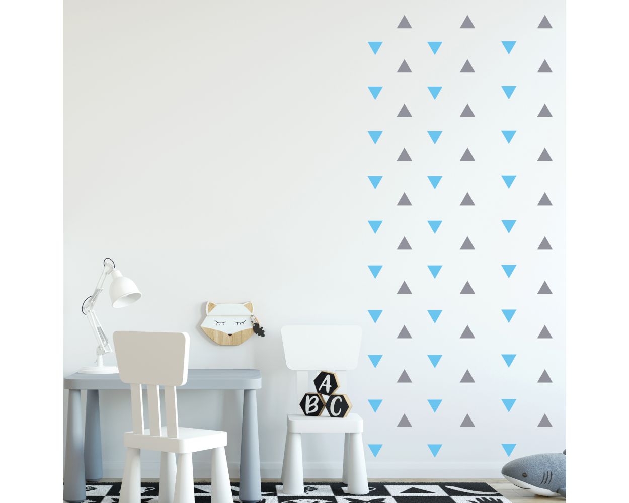 Best Beautiful Boho Triangle Pattern Vinyl Wall Decals for Bedroom Wall Decor