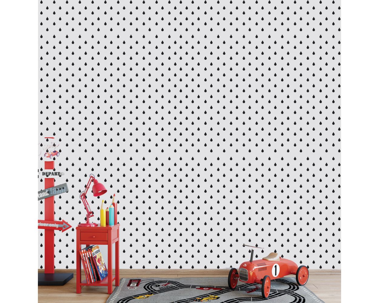 Best Beautiful Boho Raindrops Pattern Vinyl Wall Stickers