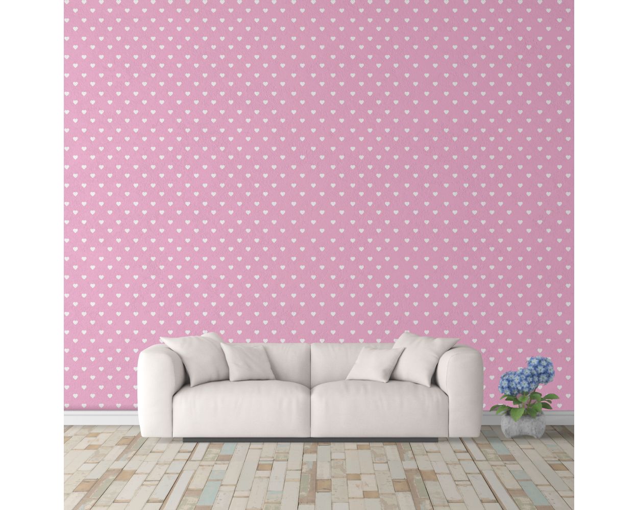 Best Beautiful Hearts Pattern Vinyl Boho Wall Decals 