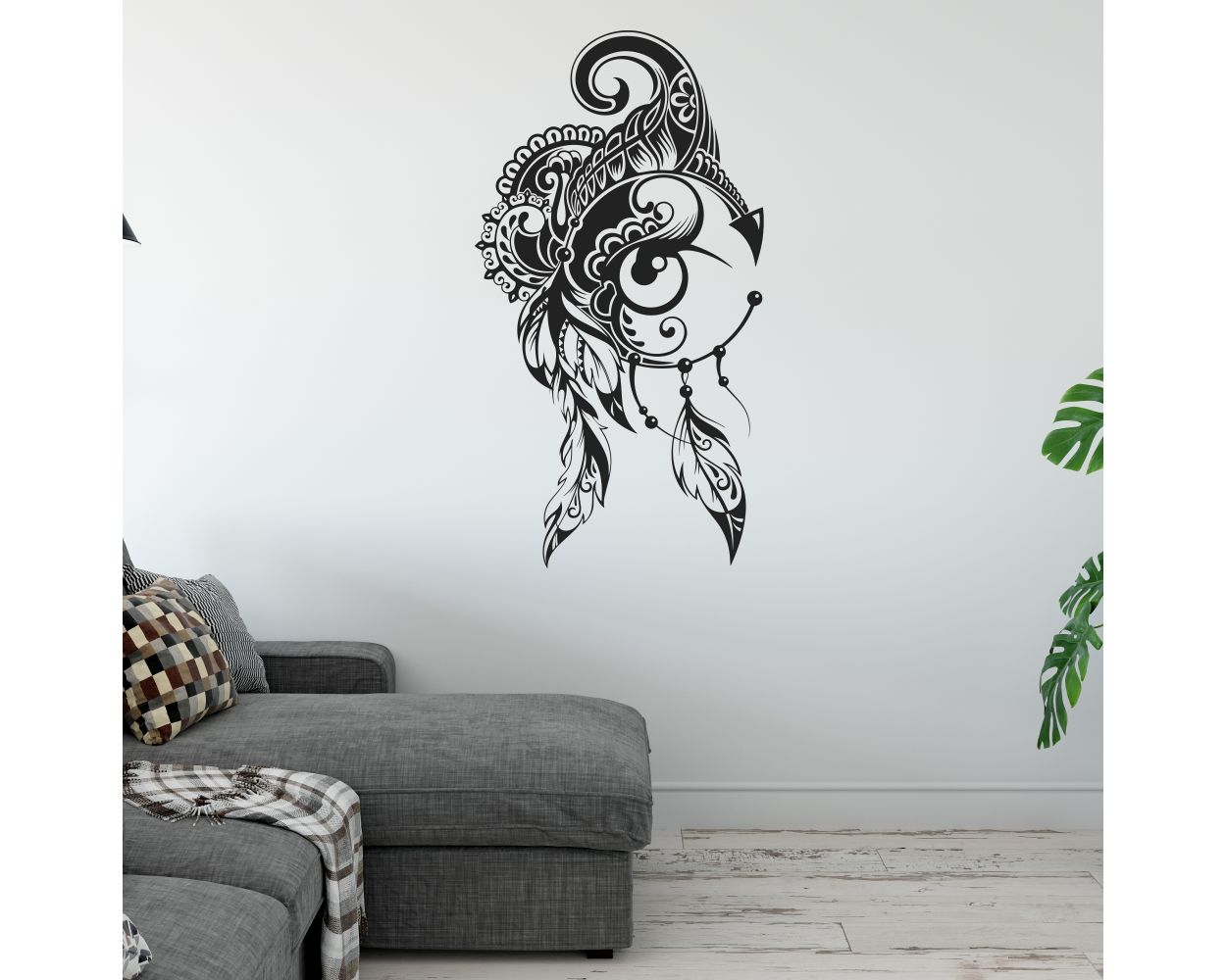 Floral pattern design wall stickers. Shop now
