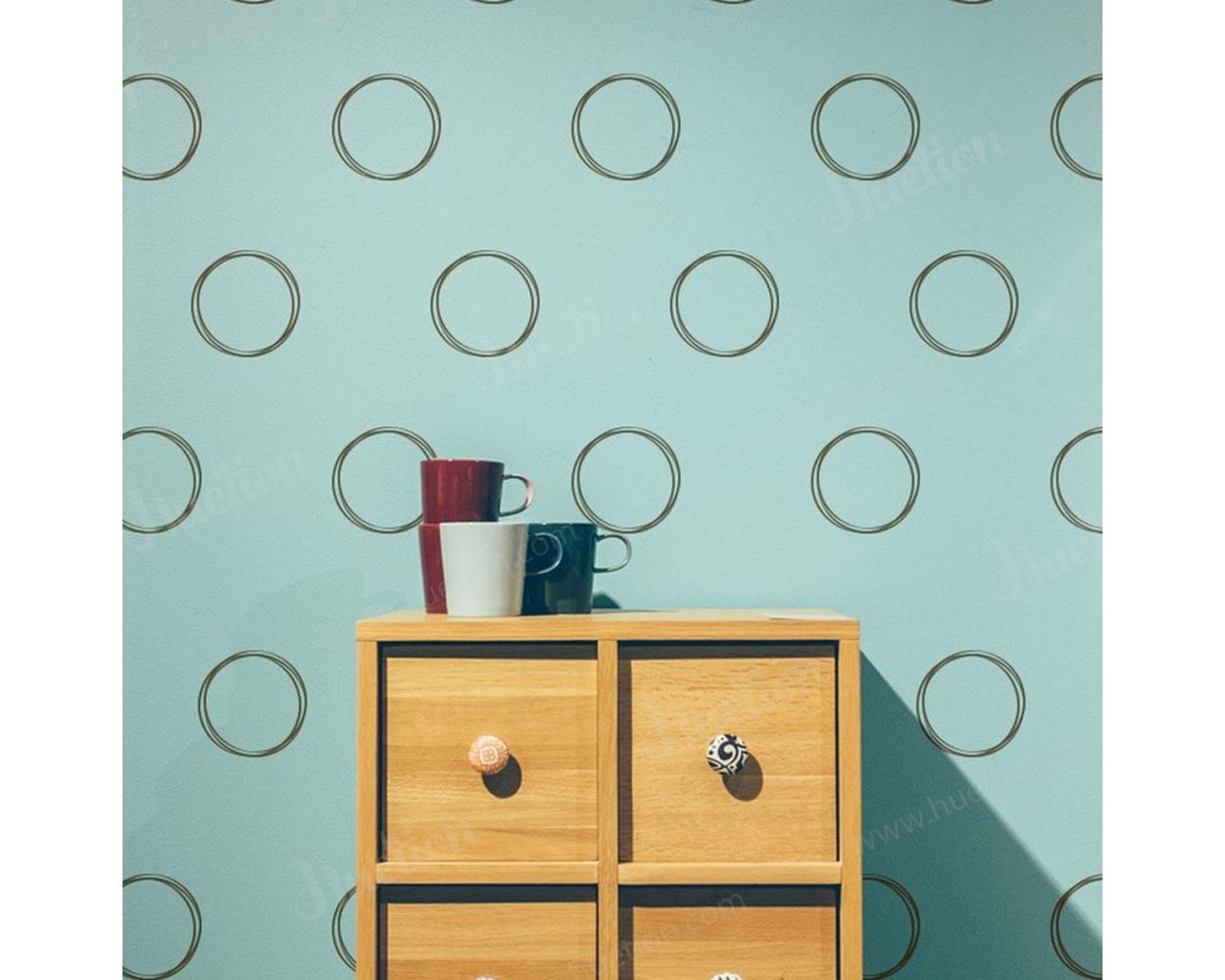 Circles Patterns Wall Stickers for Bedroom Wall Decors