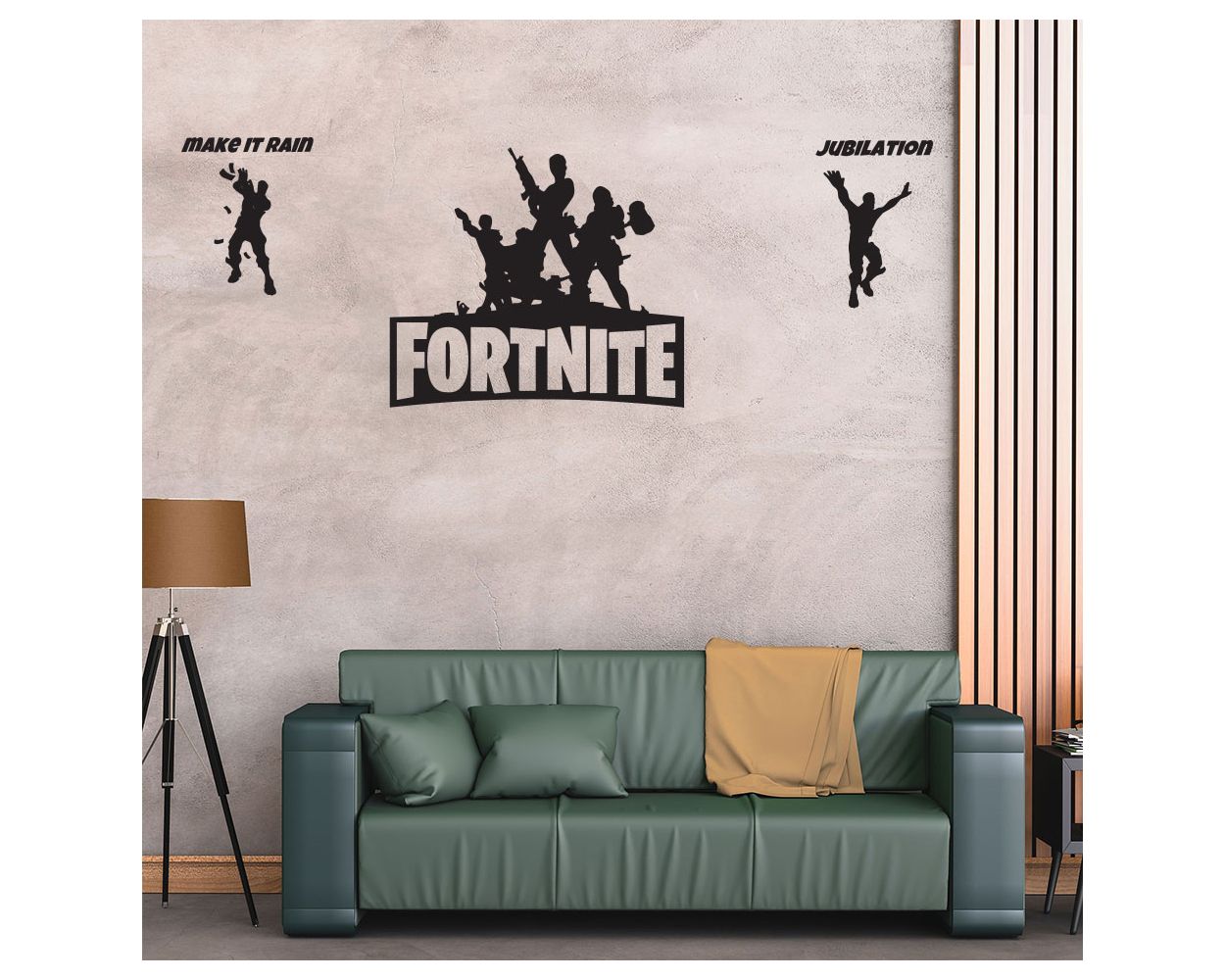 Fighting Fortnite Vinyl Wall Stickers for Boys Room Decor