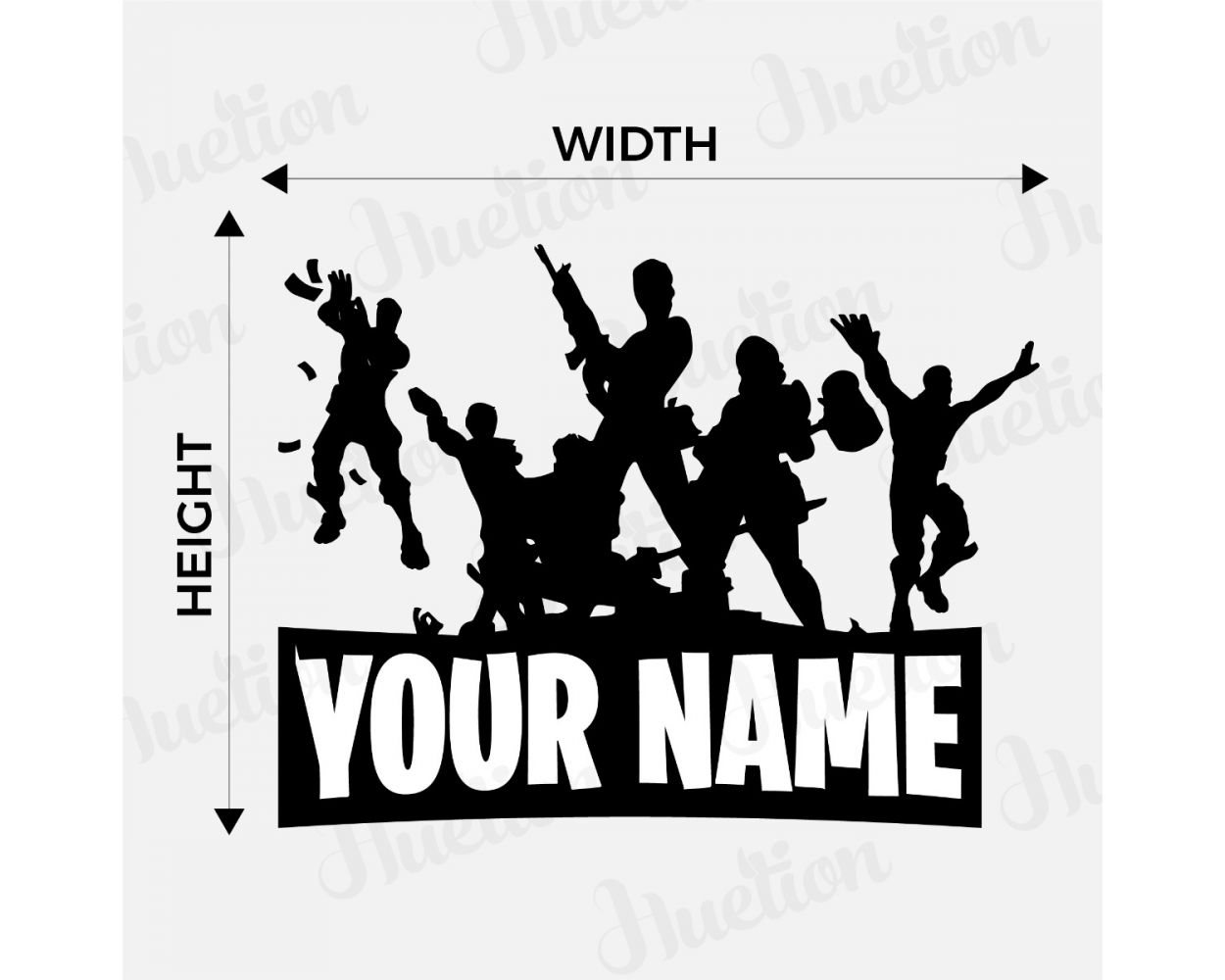 Best Personalized Fighting Fortnite Vinyl Wall Stickers, shop now