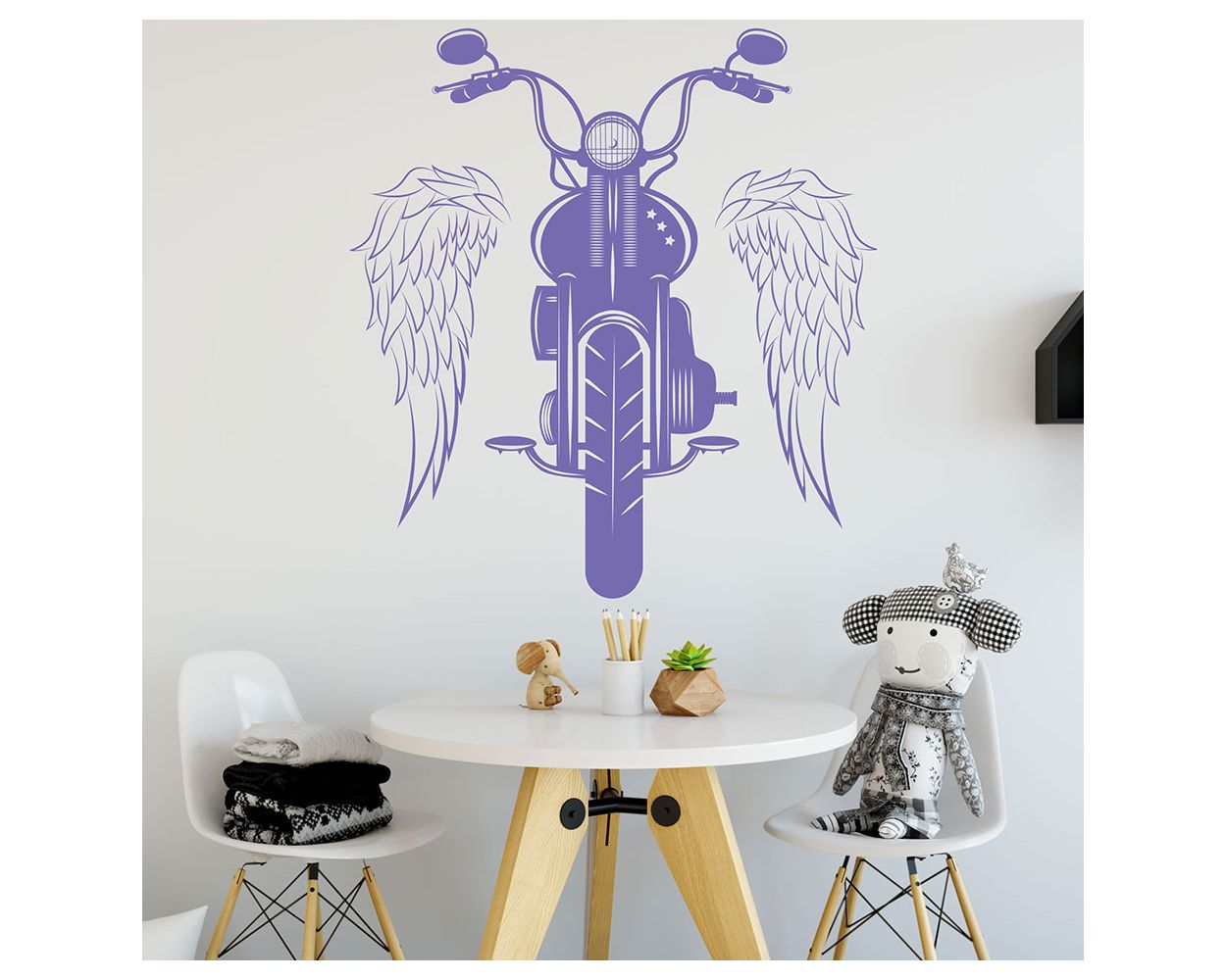 I am the Rock Motor Bike Vinyl Wall Stickers