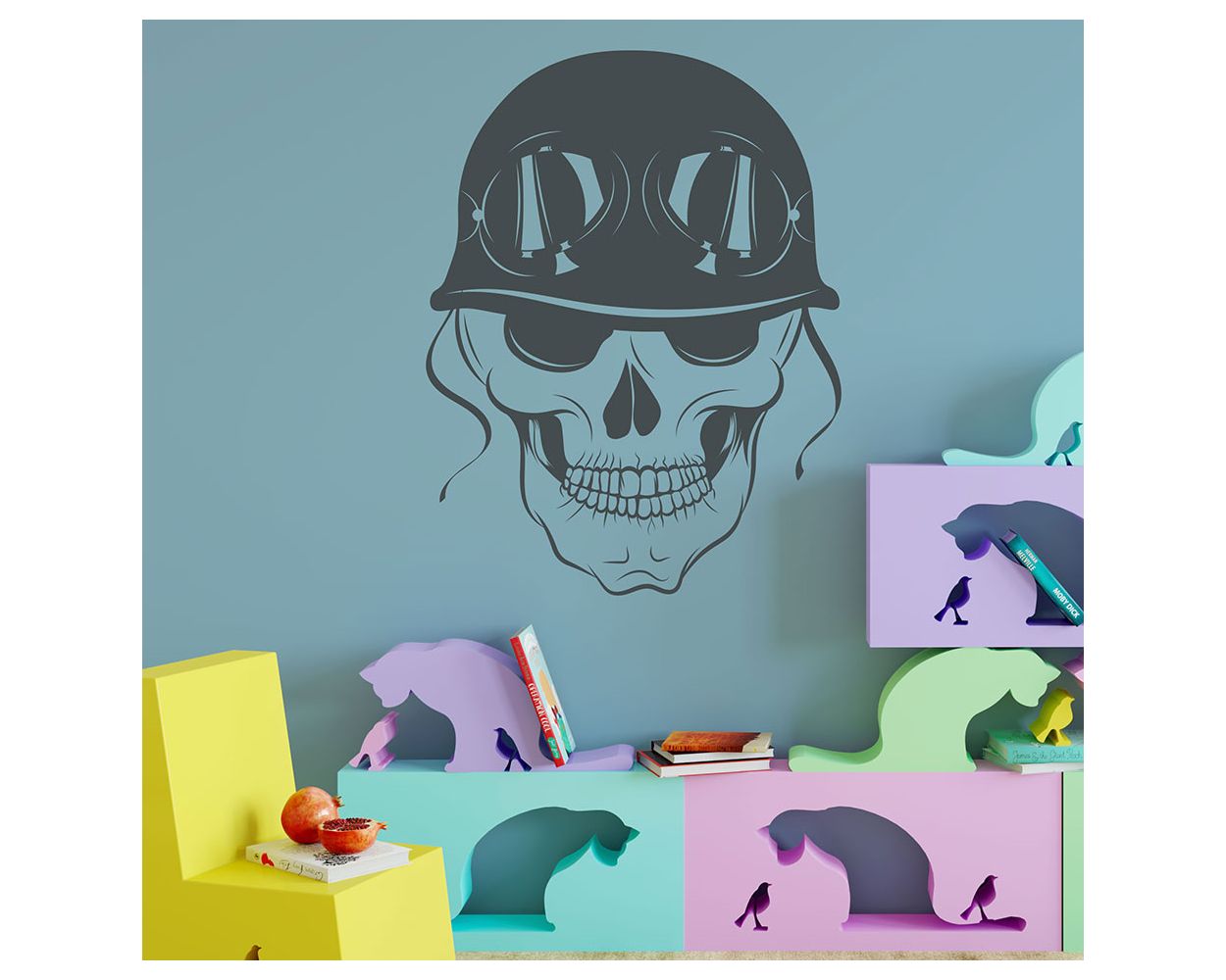 Best Skull Cool Relaxing Vinyl Wall Decals