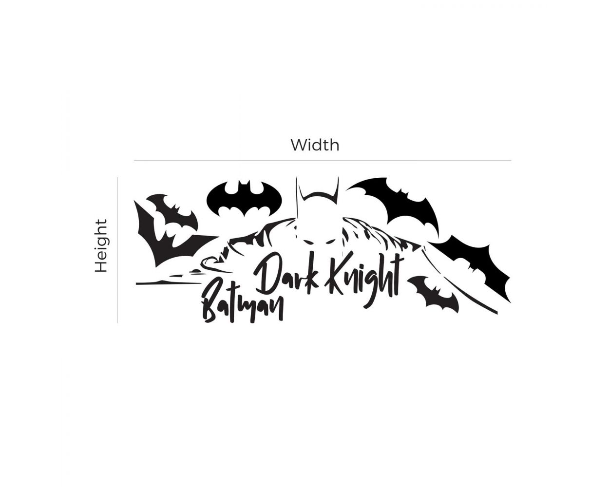 Best Dark Knight Batman Vinyl Wall Stickers for Child's Room Wall Decor