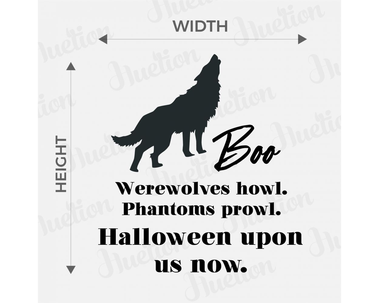 Wolf Halloween upon us now with Boo Wall Quotes Decals. Shop now