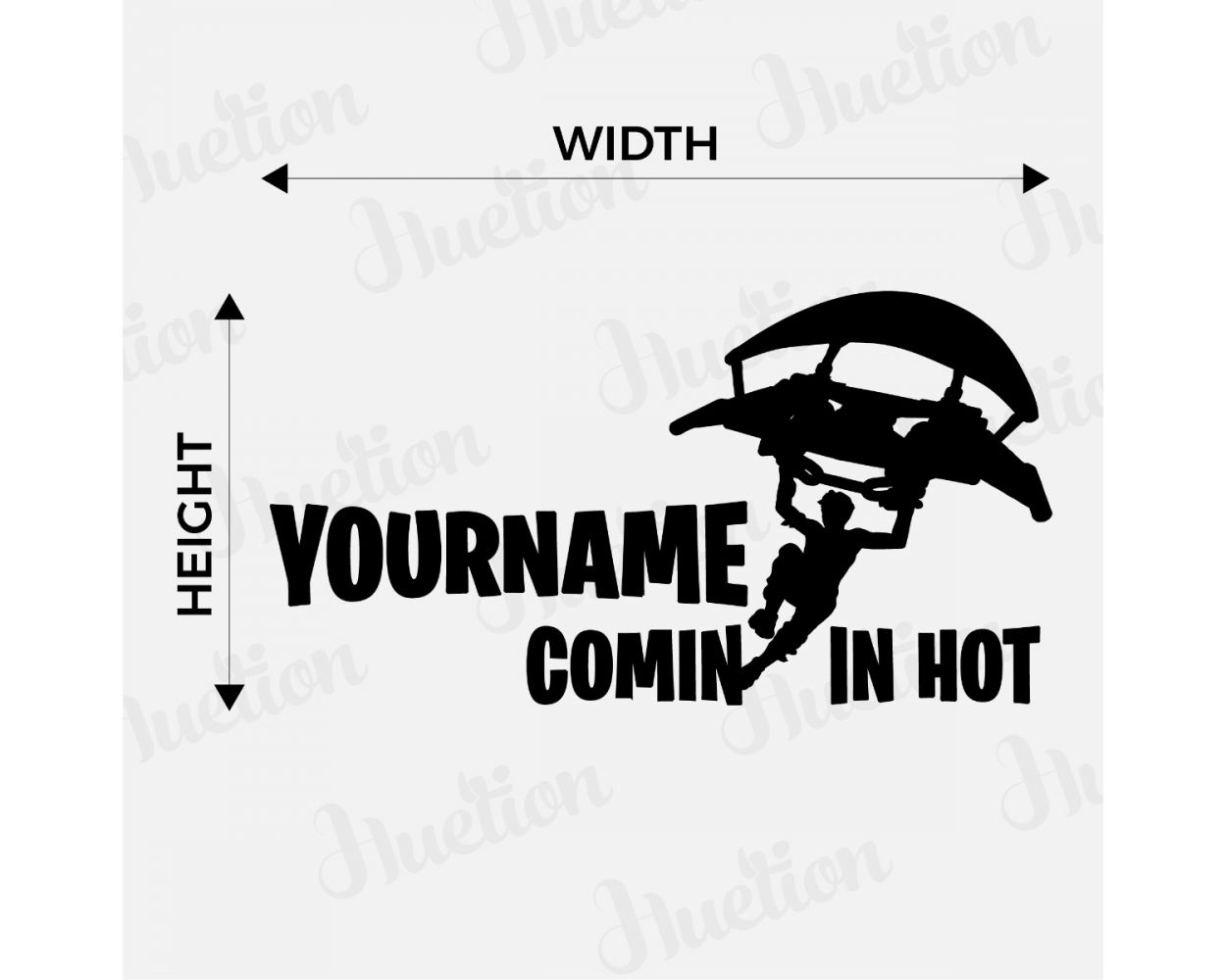 personalised fortnite wall stickers online