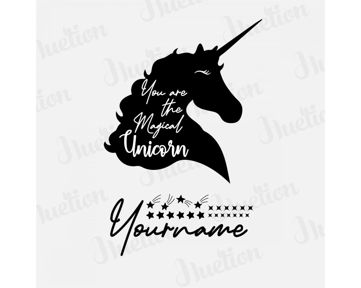 Best Unicorn Themed Custom Girl Name Vinyl Wall Decals