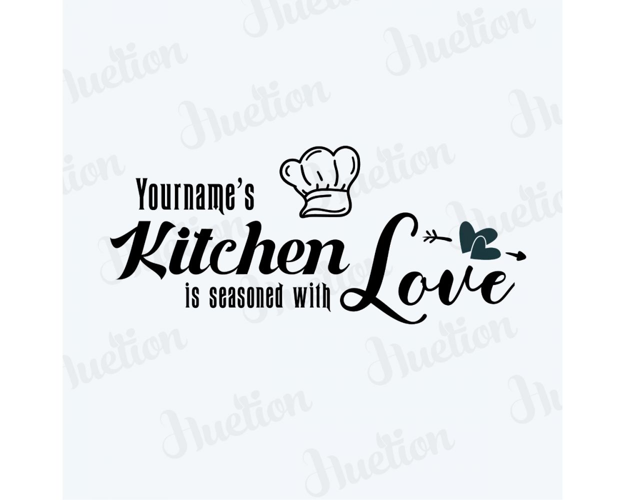 Best Custom Name Kitchen Love Wall Stickers