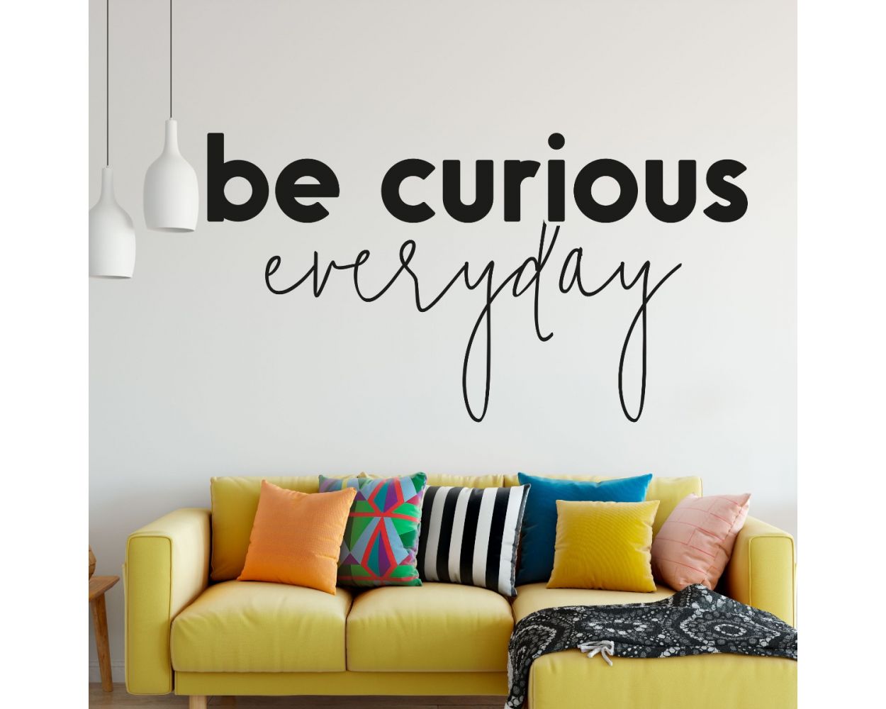 Be Curious Everyday Office Motivational Quotes Wall Stickers for Office wall decor