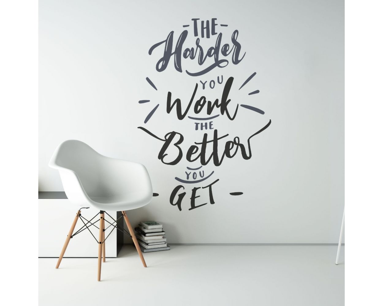 The Harder You Work The Better You Get Quotes Wall Decals for office quotes wall decor