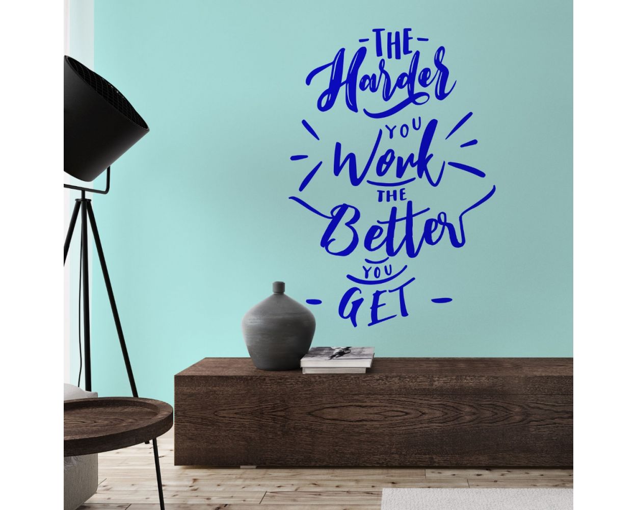 The Harder You Work The Better You Get Quotes Wall Stickers for office quotes wall decor