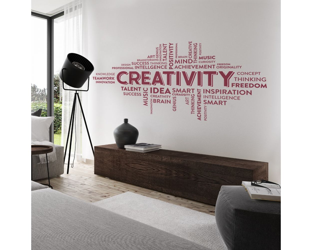 Creativity Motivational Workplace Quote Vinyl Wall Decals for Office wall decor