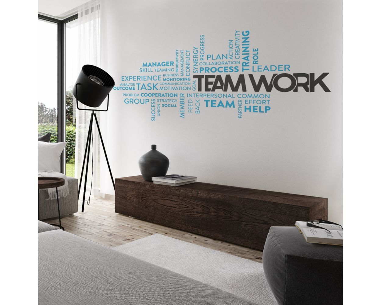 Teamwork Motivational Quote Wall Decals. shop now