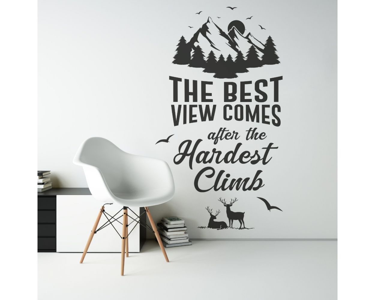 Best View Comes after the Hardest Climb Quote Wall Stickers for office wall decor