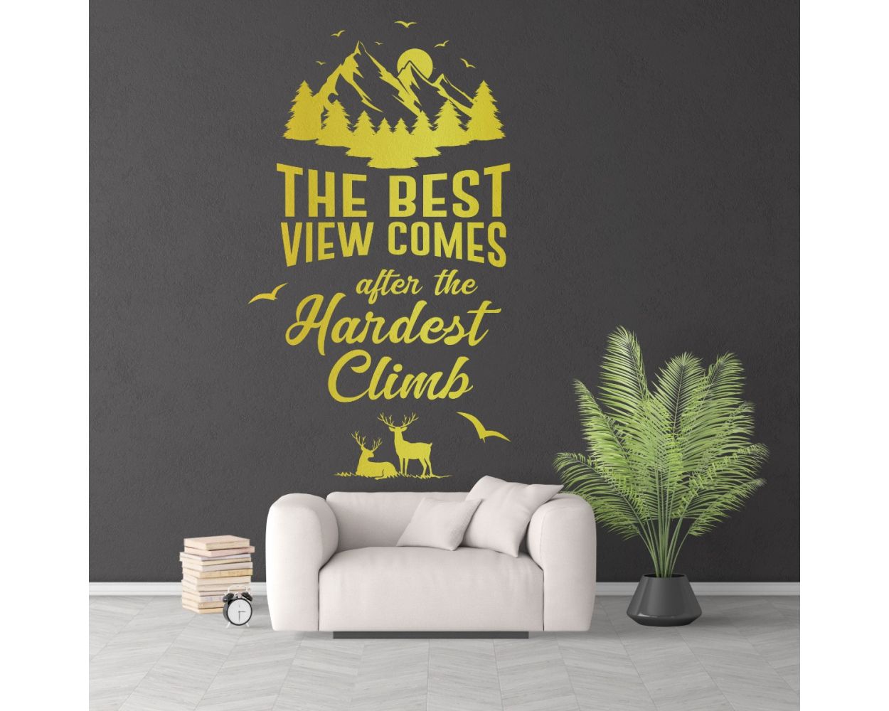 Best View Comes after the Hardest Climb Quote Wall Stickers. shop now