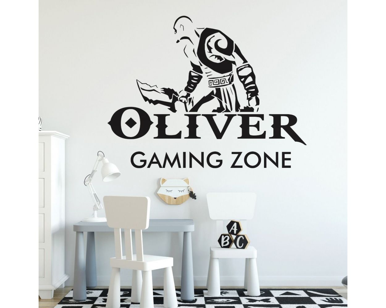 Customised gaming vinyl wall stickers for boys room