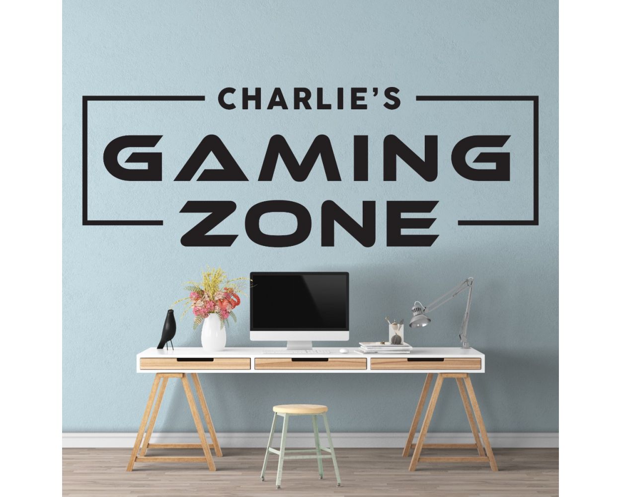 Gaming Zone Wall Decals Customized For Kids Bedroom