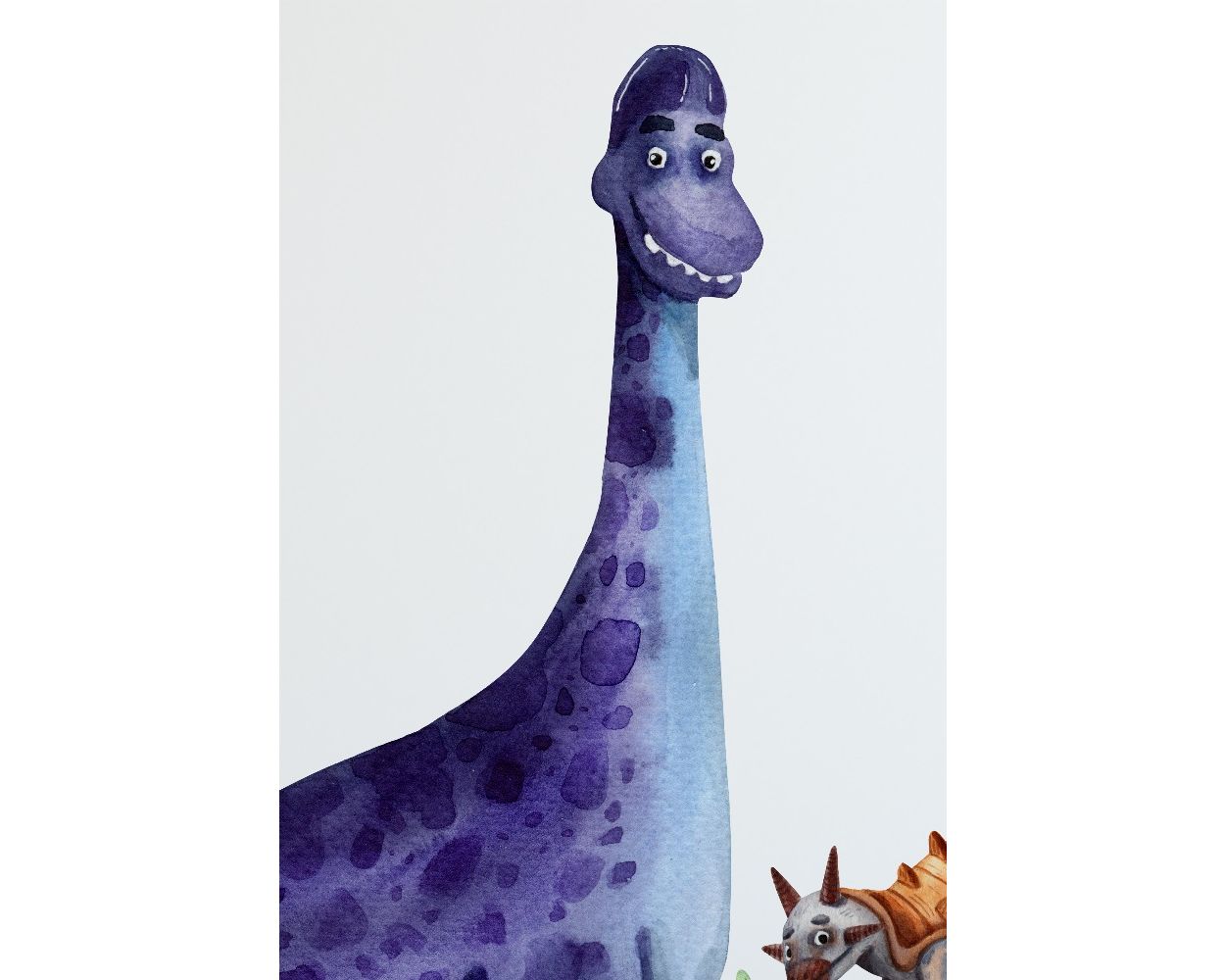 Best Beautiful Dinosaur Watercolor Wall Stickers for Kids Room Wall Decor 