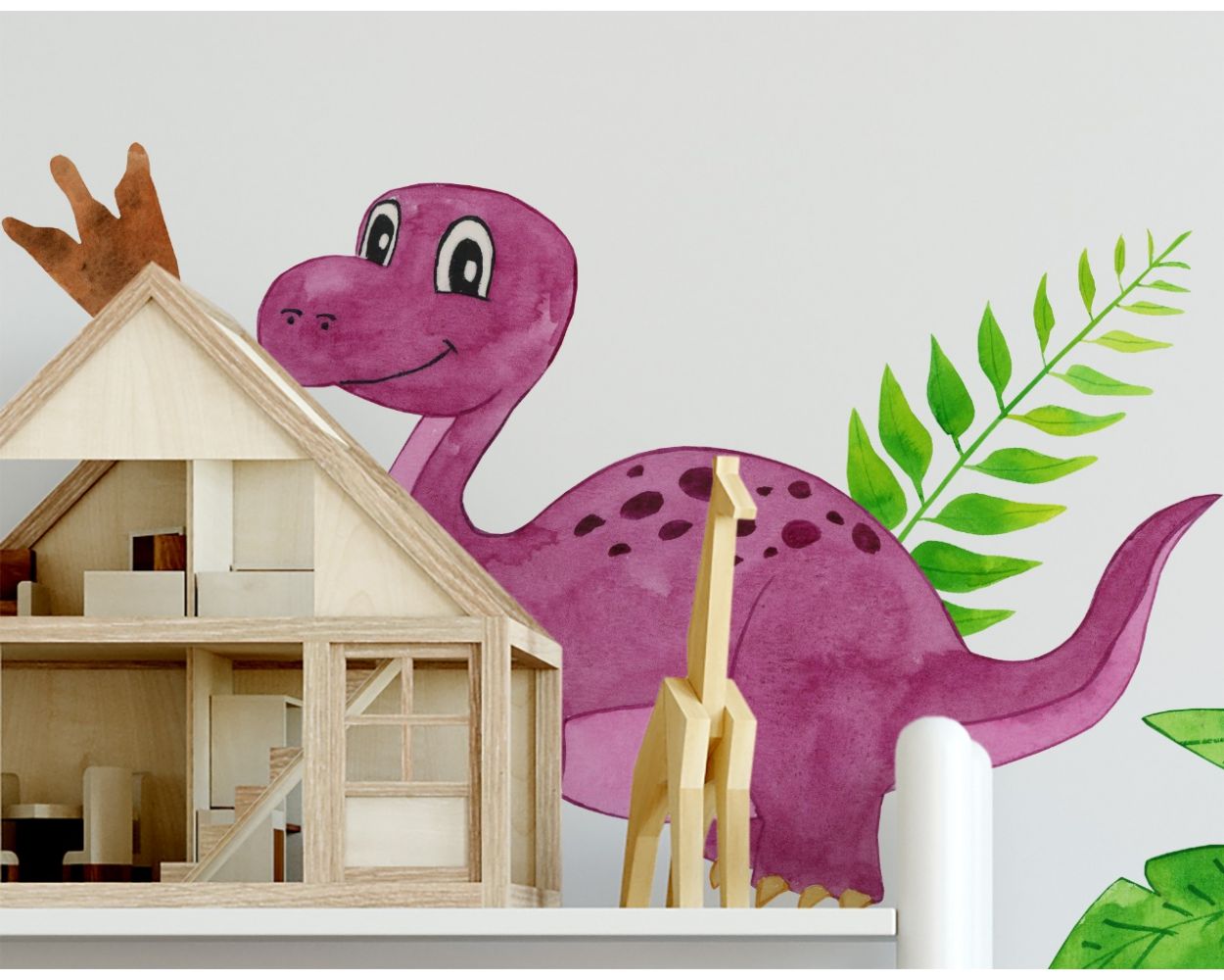 Best Cute & Beautiful Jurassic Park Vinyl Wall Stickers & Baby Dinosaur Vinyl Watercolor Wall Decals