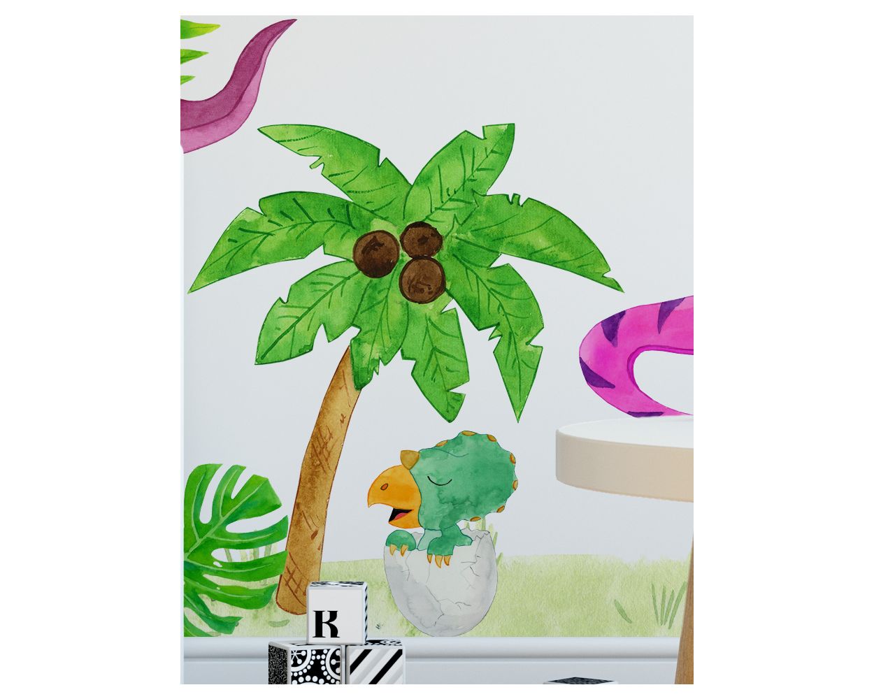 Best Cute & Beautiful Jurassic Park Vinyl Wall Decals & Baby Dinosaur Vinyl Watercolor Wall Stickers