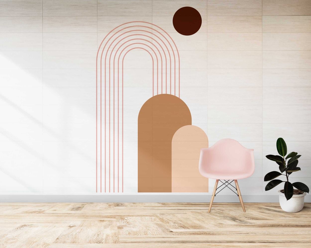 Modern Boho Wall Arches Decals