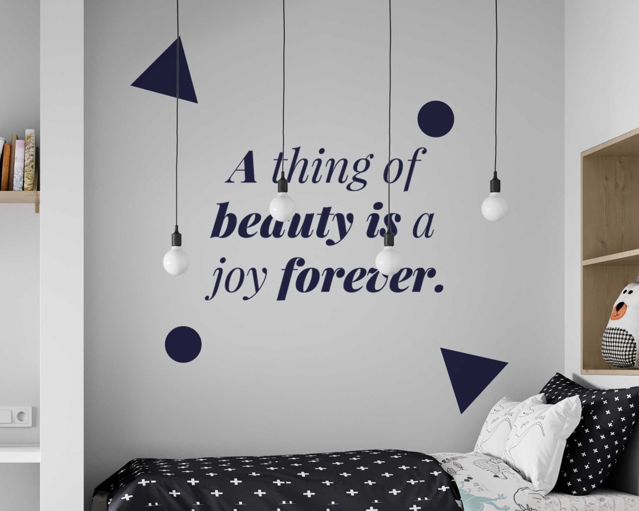A Thing of Beauty Is a Joy Forever Quotes Wall Decals