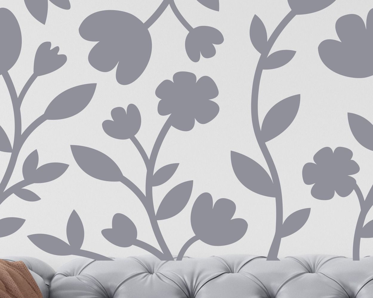 Best Abstract Flower Ornament Vector Seamless Luxury Pattern Wall Decals 