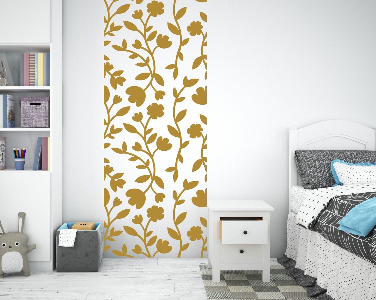 Best Abstract Flower Ornament Pattern Wall Decals 
