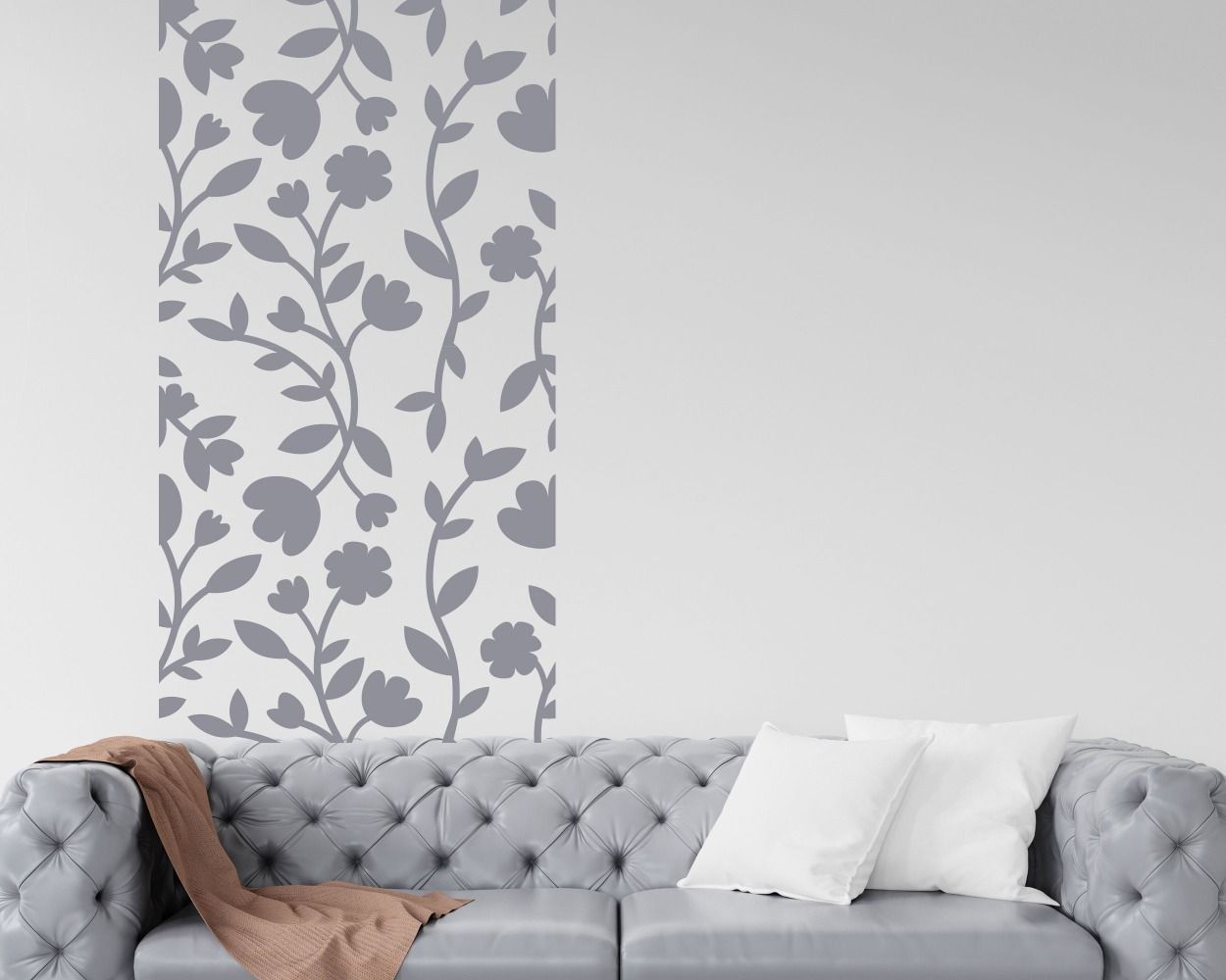 Best Abstract Flower Ornament Pattern Wall Stickers