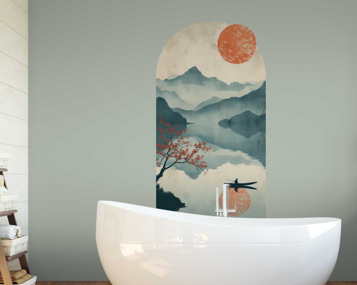 Best Beautiful Abstract Landscape Arch Vinyl Wall Stickers 