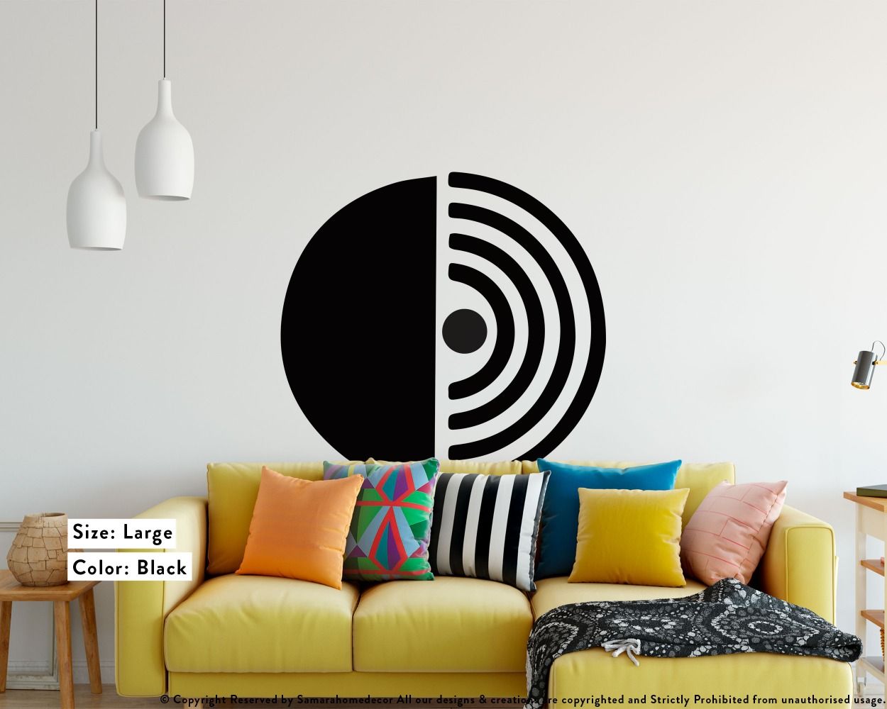 Best Boho Half Circle & Line Shape Arch Abstract Vinyl Wall Stickers