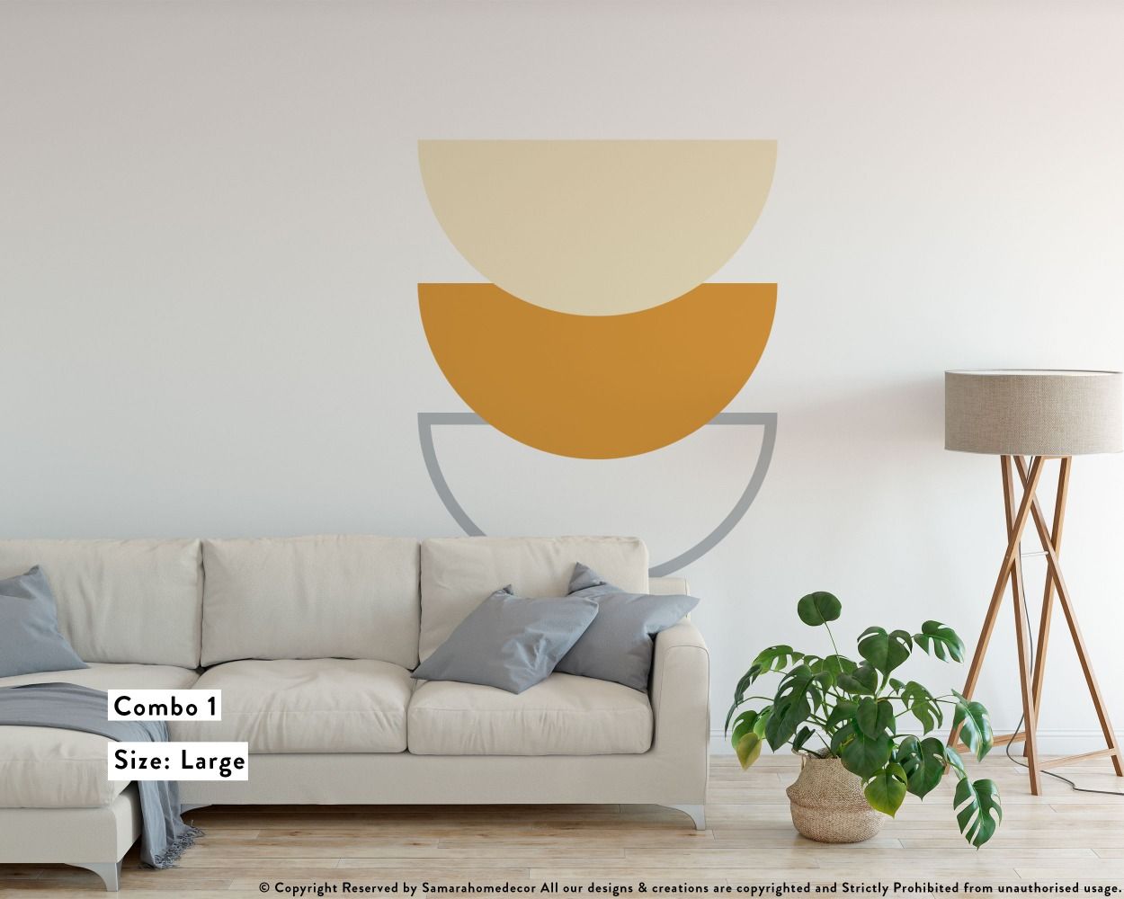 Best Half Circle Boho Vinyl Wall Decals for Room Wall Decor