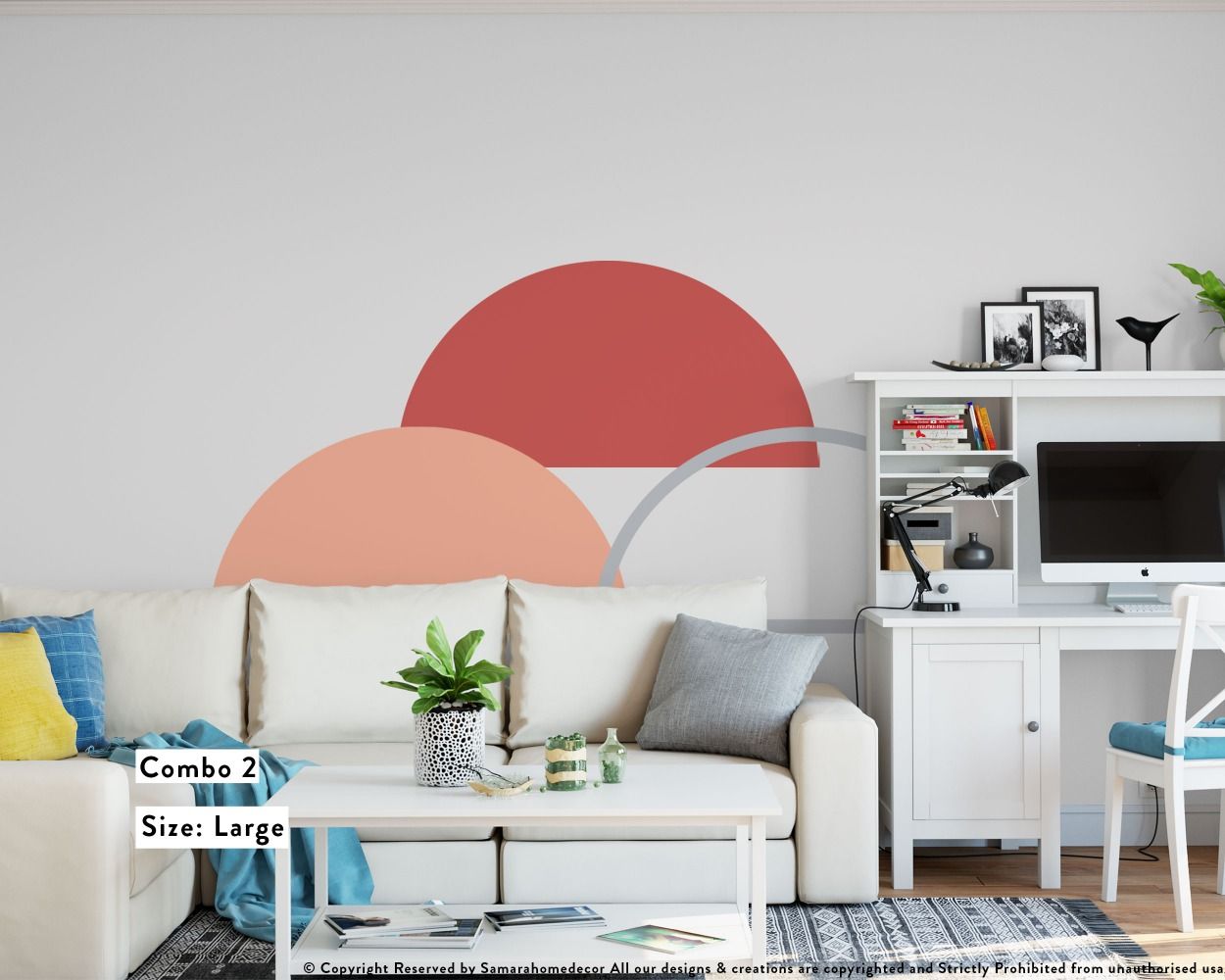 Best Half Circle Boho Vinyl Wall stickers for Room Wall Decor