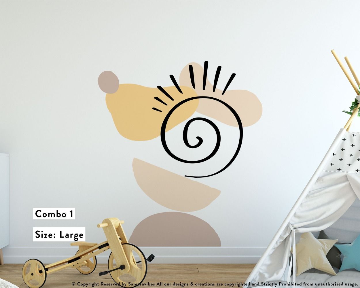 Best Boho Shapes Wall Stickers Abstract Shapes Vinyl Wall Stickers