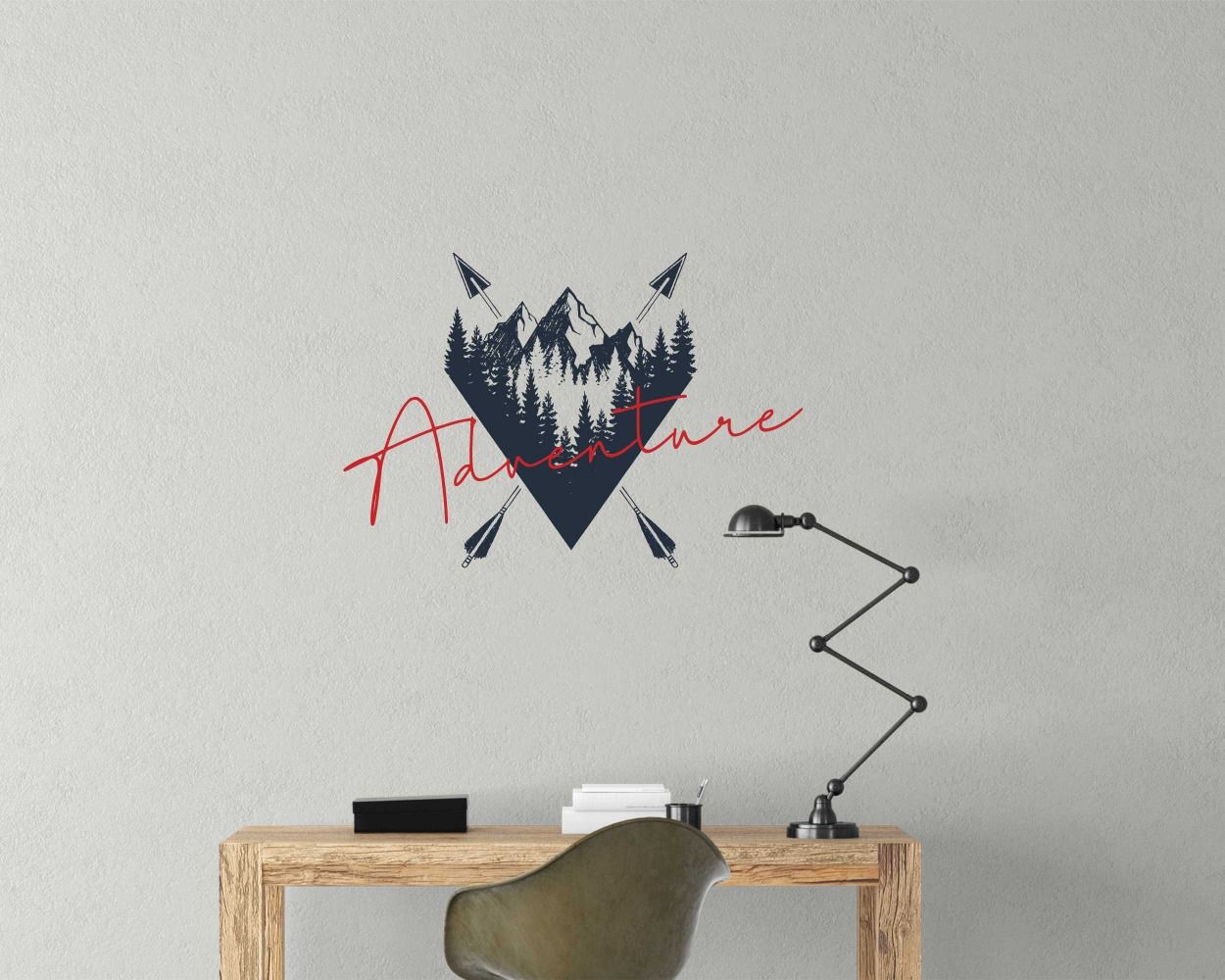 Adventure Awaits Motivational Quote Decal For Traveller Room Decorations